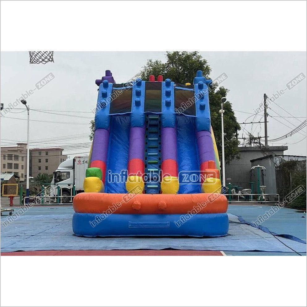 Commercial Building Block Giant Inflatable Water Slide With Inflatable ...