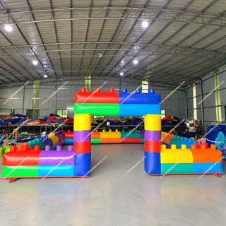 Colorful and fun, our Building Blocks Inflatable Playground is perfect for indoor play! With inflatable fences and soft surfaces, kids can jump, explore, and play safely. Rent this exciting play area near you for unforgettable children's parties, events, or everyday fun!