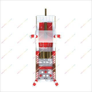 Buy Inflatable Assault Course Christmas Gingerbread Man Candy Cane Outdoor Obstacle Course For Backyard
