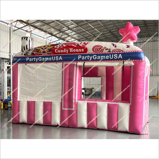 Carnival Inflatable Games Candy House Inflatable Concession Booth Blow Up Tent For Party