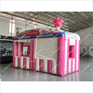 Carnival Inflatable Games Candy House Inflatable Concession Booth Blow Up Tent For Party