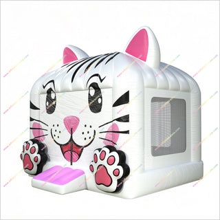 Cat-Themed Cute Bounce House Inflatable Soft Play Equipment Bouncy Castle To Buy Commercial