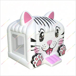Cat-Themed Cute Bounce House Inflatable Soft Play Equipment Bouncy Castle To Buy Commercial