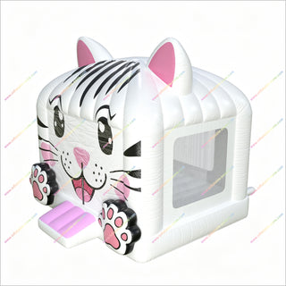 Cat-Themed Cute Bounce House Inflatable Soft Play Equipment Bouncy Castle To Buy Commercial