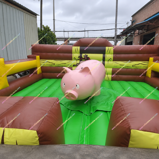 Take on the Challenge Fun Inflatable Mechanical Rodeo Pig! This exciting theme park ride offers thrilling bull-riding action with a fun twist—perfect for parties and events. Durable and safe, it’s available for sale to bring unforgettable excitement to your venue. Get ready for the ultimate rodeo experience!