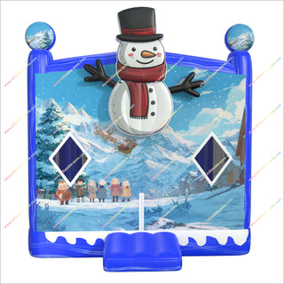 Big Snowman Inflatable Buy Bounce House Near Me Christmas Wonderland Theme Cheap Bouncy Castle Rental