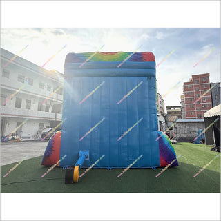 Tie-Dye Theme Cheap Inflatable Water Slide Outdoor Fun Near Me Double Blow Up Water Slide