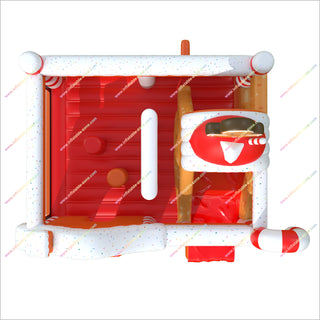 Christmas Inflatable Gingerbread House Backyard Bounce And Slide Combo Inflatables Cheap Bouncy Castle With Slide