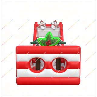 Christmas Inflatable Obstacle Course Adventure Park Playground Inflatable Snowmen Outdoor Assault Course Equipment