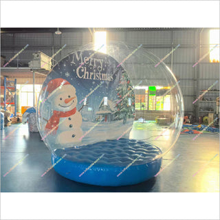 Fantastic Christmas Inflatable Snow Globe Holiday Events Human-Sized Snow Globe With Photo Inside