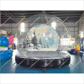 Christmas Snow Globe Inflatable Bubble Dome Tent Interactive Photo Booth Inflatable Snow Globe For Pictures