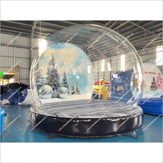 Christmas Snow Globe Inflatable Bubble Dome Tent Interactive Photo Booth Inflatable Snow Globe For Pictures
