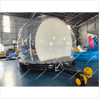 Christmas Snow Globe Inflatable Bubble Dome Tent Interactive Photo Booth Inflatable Snow Globe For Pictures