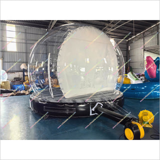 Christmas Snow Globe Inflatable Bubble Dome Tent Interactive Photo Booth Inflatable Snow Globe For Pictures