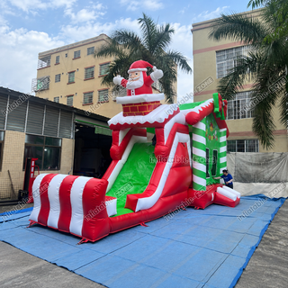 Start your own holiday fun business with the Christmas Santa House of Bounce Slide Combo! This inflatable water bouncer combines a festive Santa-themed jumping castle with an exciting slide. Perfect for seasonal events, it’s designed for maximum durability and fun. A great investment for those looking to spread holiday cheer and generate income year after year!