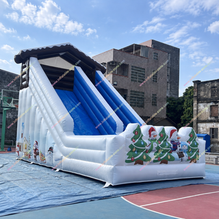 Get ready for holiday fun with our Christmas Slide Outdoor Inflatable Playground! Perfect for parties and events, this giant inflatable slide offers hours of excitement for both kids and adults. Available for rental or purchase near you. Make your celebration unforgettable with this festive, high-energy attraction!