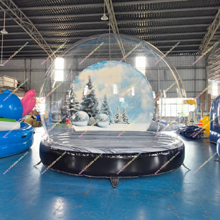 Create unforgettable holiday memories with our spectacular Christmas Snow Globe Inflatable Tent! This interactive bubble dome is the ultimate photo booth experience for all ages. It's a safe, festive attraction that makes every picture look professionally magical. Ideal for events, rentals, and family fun. Bring the wonder of a snow globe to life!