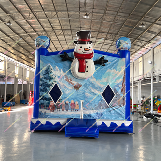 Inflatable Bounce House Near Me? Book our festive Christmas Snowman Bouncy Castle for hire! This huge inflatable is the ultimate party centerpiece and decoration, guaranteeing hours of fun. Secure your date for this popular bouncer party rental before it's gone! Don't miss the best holiday inflatable.