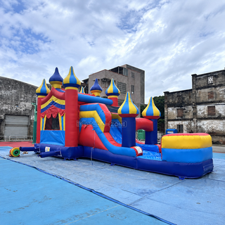 Jump into joy with our Inflatable Bounce House for Kids! This combo bouncer house jumper features a slide for extra fun. Perfect for parties and playdates, it guarantees hours of entertainment for children. Watch as they bounce and slide, creating unforgettable memories with friends. Get ready for endless laughter and excitement with this inflatable bounce castle combo!