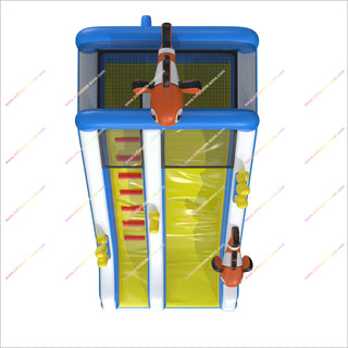 Clownfish High Slide Bouncy Castle Seaworld Birthday Party Inflatable Slide For Inground Pool