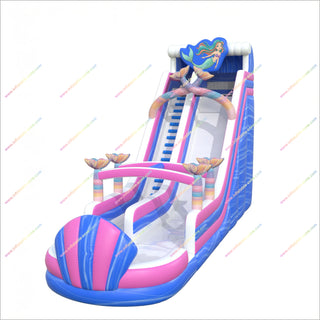 Colorful Mermaid Themed Inflatable Water Slide Inground Pool Big Backyard Playground Commercial Water Slide For Adults