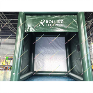 Indoor Golf Simulator Cost Inflatable Projector Screen Tent Enclosure Cage Commercial Golf Simulator For Sale