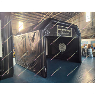 Commercial Golf Simulator Inflatable Projector Screen Outdoor Portable Hitting Cage Inflatable Golf Simulator For Rent