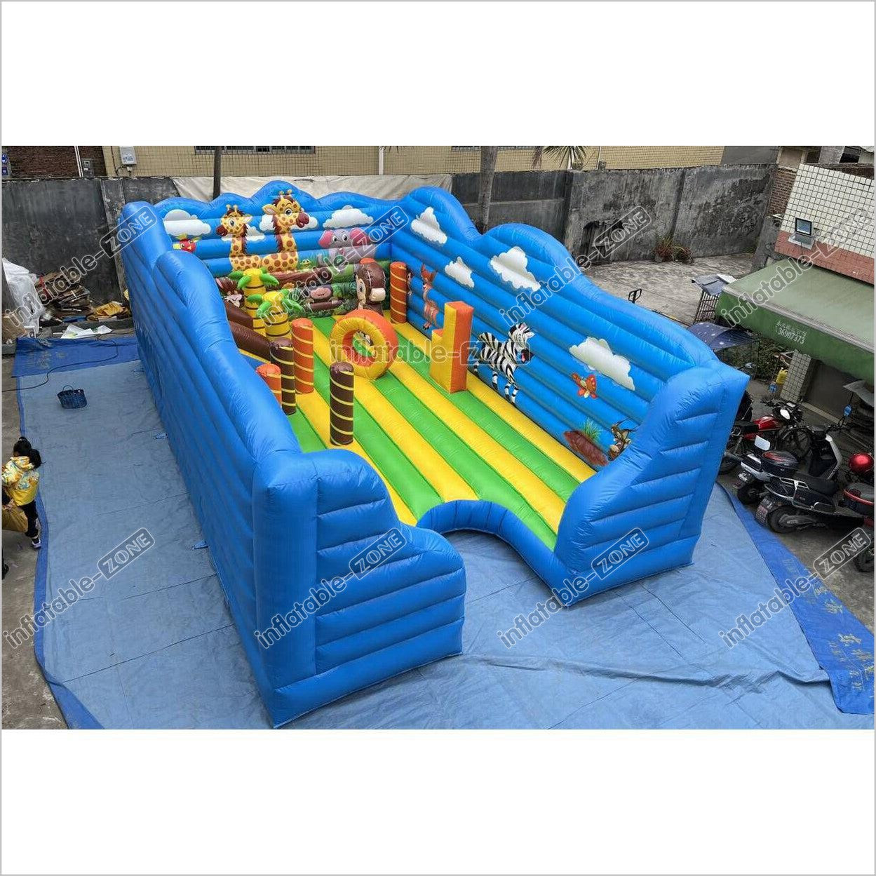 Group Inflatable City Commercial Inflatable Fun City Colorful Play Inflatable Kids Playgroun ...