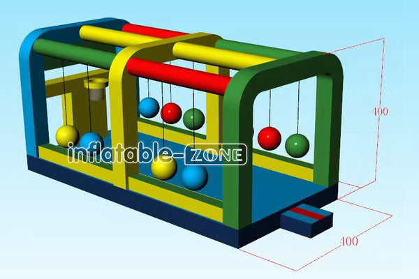Inflatable-Zone Design Commercial Inflatable Gauntlet Game Outdoor Inflatable Sports Games Inflatable Run The Gauntlet