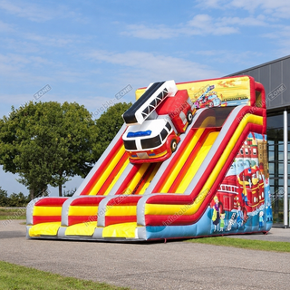 Turn your party into an epic adventure with our Commercial Double Lane Large Inflatable Slide! This impressive slide boasts not one, but two lanes, ensuring that the fun never ends. With its sturdy construction and double stitching, it's built to withstand endless hours of play. Watch as kids race down the lanes, laughing and cheering all the way.