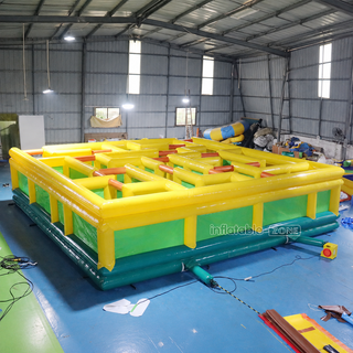 Navigate through adventure with our Commercial Giant Inflatable Labyrinth Maze! This square obstacle course offers a thrilling challenge for participants of all ages. Perfect for events and parties, it's sure to keep everyone entertained for hours. Bring the excitement of inflatable games to your gathering and watch as the fun unfolds in this inflatable masterpiece!