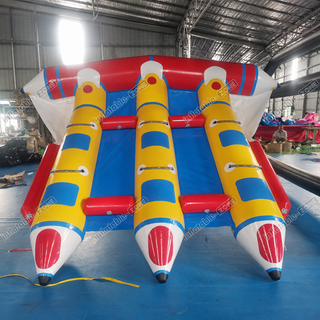 Take your water adventures to new heights with our Commercial Grade Inflatable Flying Fish Boat! Designed for thrill-seekers, this inflatable flying fish offers an exhilarating ride over the waves. Crafted from durable materials and built for safety, it's perfect for commercial use or extreme water sports enthusiasts.