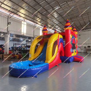 Elevate any party or event with this Commercial Inflatable Jumping Castle! This versatile bouncer combines a splash pool, bounce house, and water slide in one exciting inflatable. Perfect for rentals, backyard fun, or summer events, it’s durable, safe, and built to provide hours of nonstop entertainment for kids of all ages.