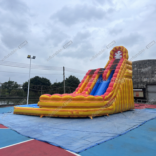 Get ready for massive fun with the Commercial Large Water Slide Inflatable Pool Playground! This dual lane curved water slide is perfect for thrilling races and splash-filled adventures. With its spacious design and durable construction, it’s ideal for big events and summer parties. Easy to set up and designed for hours of excitement, it’s the ultimate inflatable for outdoor play and family fun!