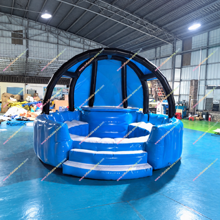 Upgrade your outdoor space with this commercial luxury inflatable pool with a shaded canopy. Designed for backyard relaxation and social gatherings, it combines comfort and fun in one stylish water activity setup. Durable, easy to inflate, and perfect for parties, this inflatable pool bar brings resort-style luxury straight to your home.