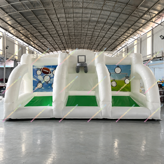 Host epic competitions with this commercial large inflatable sports challenge. Designed with football throwing targets, basketball shooting hoops, and soccer scoring games, it delivers fast-paced fun for all skill levels. Made from durable commercial-grade materials, it’s perfect for rental businesses, schools, carnivals, sports days, and high-energy parties.