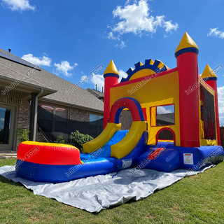 Bring boundless joy to your little ones with our Commercial Vinyl Bounce House! Crafted from durable PVC, this vibrant castle features a thrilling slide and a delightful ball pit. Perfect for birthdays and events, it promises endless hours of safe, inflatable fun for kids. Get ready to elevate playtime to new heights!