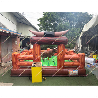 Crazy Mechanical Bull Ride Inflatable Bucking Bull Riding Machine Cost Blow Up Mechanical Bull For Sale