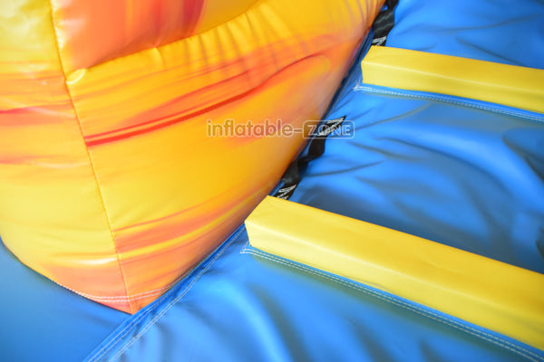 Slam N Curve Inflatable Water Slide Sunny Fun Largest Blow Up Splash Pool Double Lane Water Slide