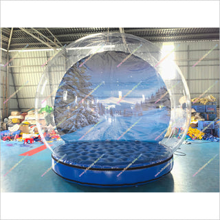 bubble tent near me Custom Inflatable Snow Globe Bubble Tent Near Me Holiday Snow Globe Photo Booth With Inflatable Bottom
