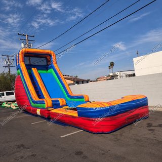 Make a splash at your party with our Customized Inflatable Water Slide! Perfect for all ages, this commercial-grade inflatable guarantees hours of fun and excitement. Whether it's a birthday bash or a corporate event, our customizable slide adds a unique touch to any celebration. Dive into a world of fun and create unforgettable memories with this fantastic addition to your festivities!