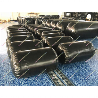 Cylindrical Inflatable Paintball Bunker Archery Game Obstacles Blow Up Paintball Bunkers For Sale