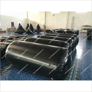 Cylindrical Inflatable Paintball Bunker Archery Game Obstacles Blow Up Paintball Bunkers For Sale