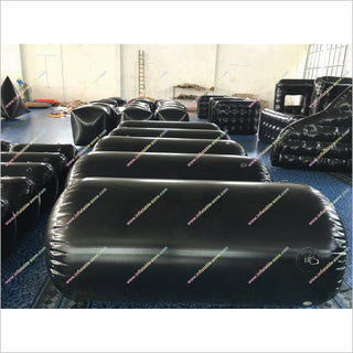 Cylindrical Inflatable Paintball Bunker Archery Game Obstacles Blow Up Paintball Bunkers For Sale