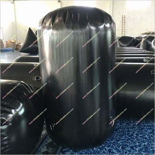 Cylindrical Inflatable Paintball Bunker Archery Game Obstacles Blow Up Paintball Bunkers For Sale