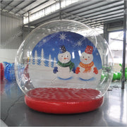 Christmas Big Inflatable Snow Globe Photo Booth Inflatable Snow Globe Clear Bubble Tent