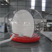 Christmas Big Inflatable Snow Globe Photo Booth Inflatable Snow Globe Clear Bubble Tent
