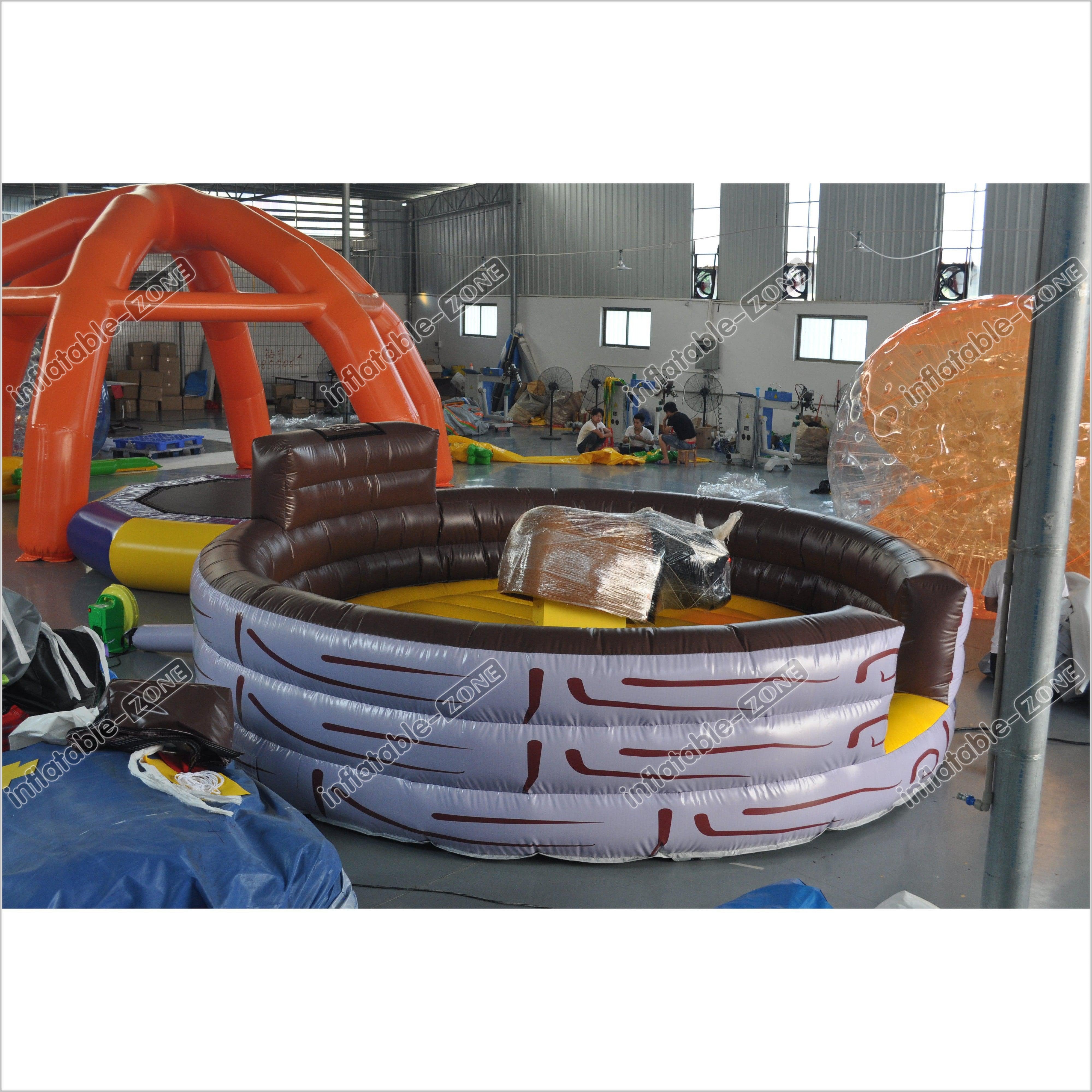 Amusement Park Inflatable Mechanical Bull Electric Rodeo Mech Bull ...