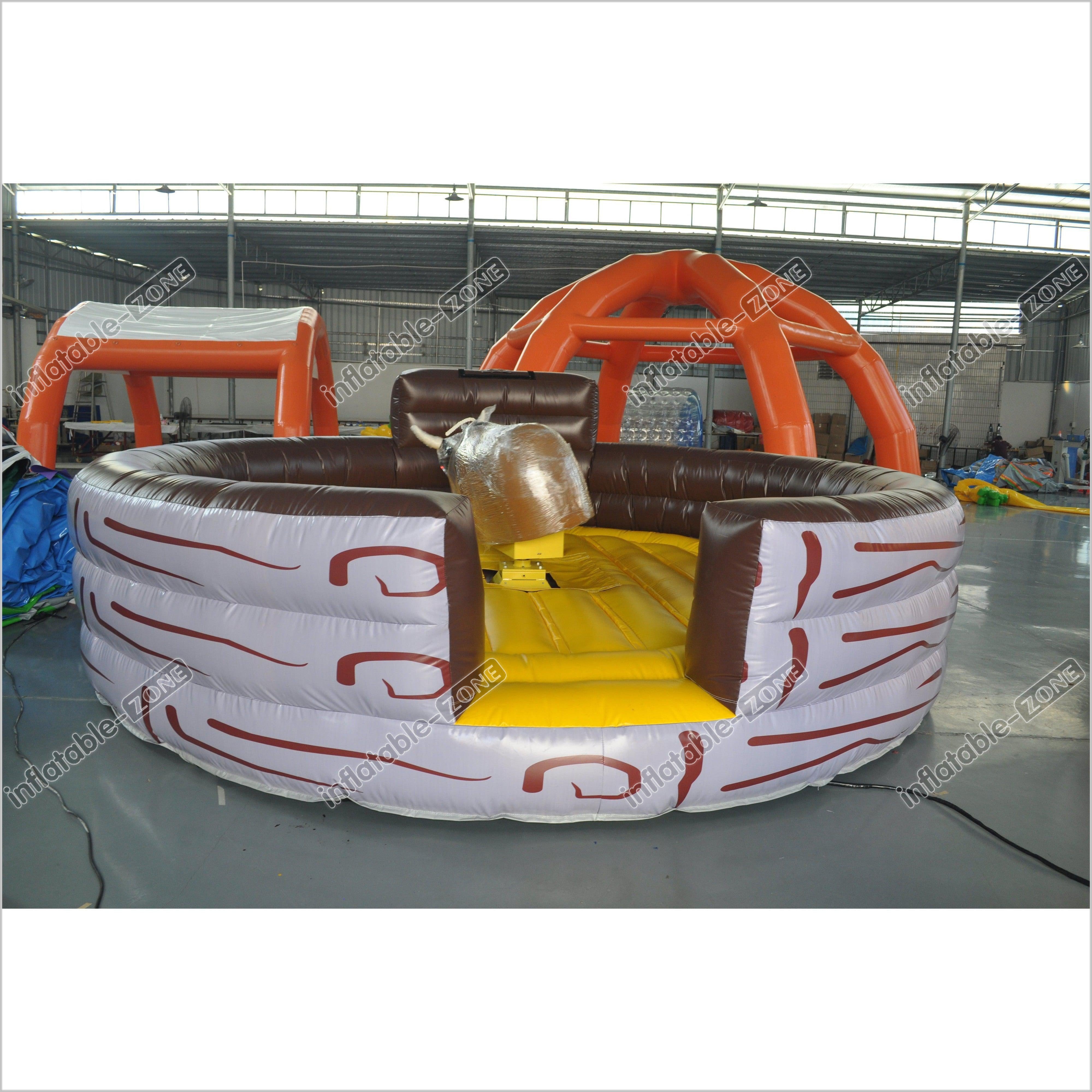 Amusement Park Inflatable Mechanical Bull Electric Rodeo Mech Bull ...