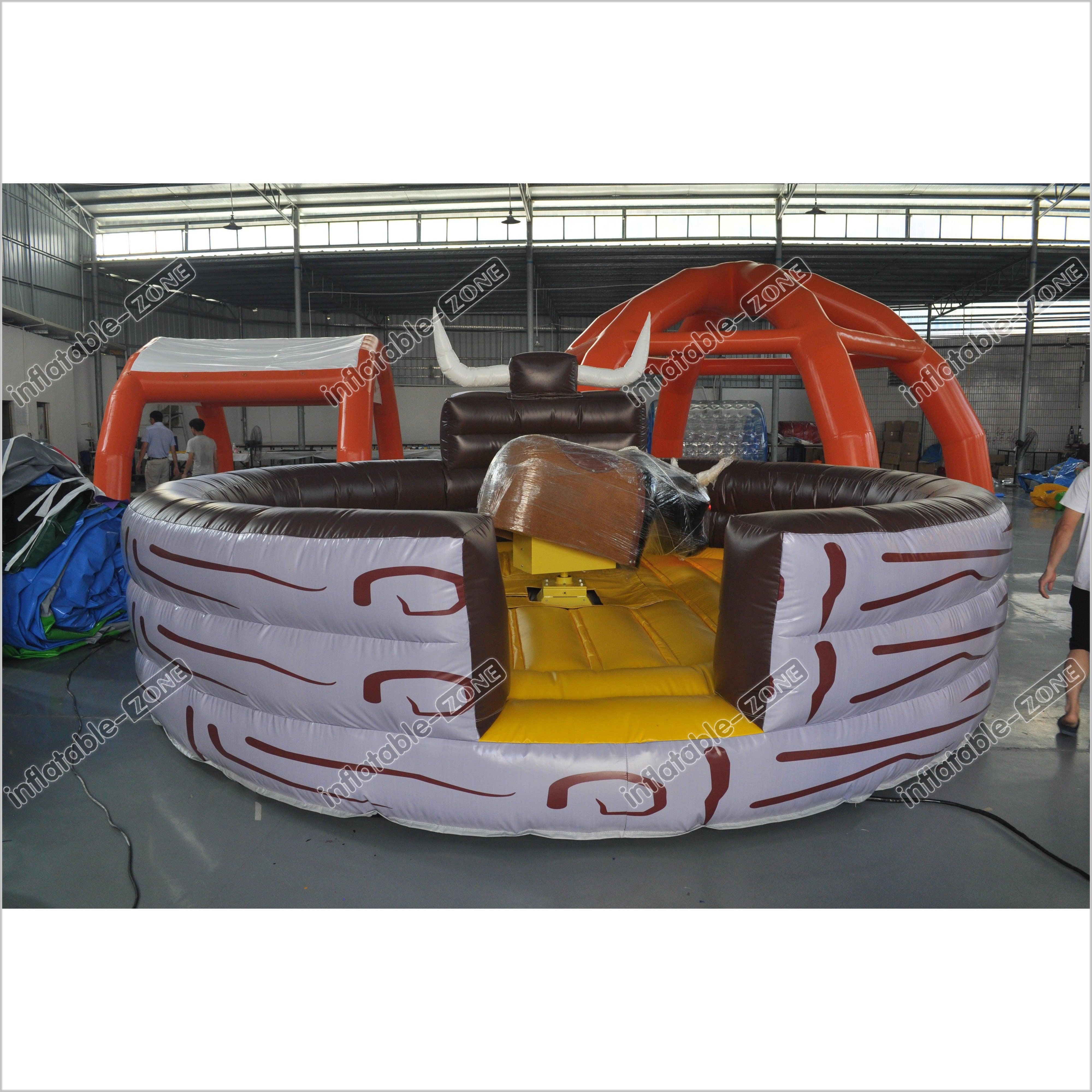 Amusement Park Inflatable Mechanical Bull Electric Rodeo Mech Bull ...